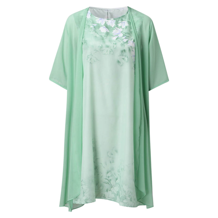 Elegant blomsterkjole for kvinner, perfekt vårkjole med vintage stil og a-linje.