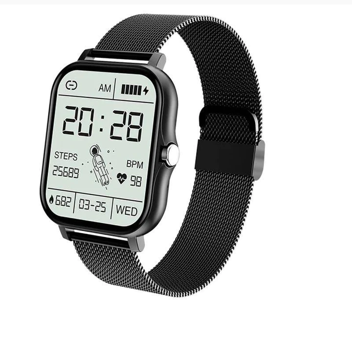 Elegant dame smartklokke med slank design og digital skjerm. En stilfull bluetooth klokke for kvinner.