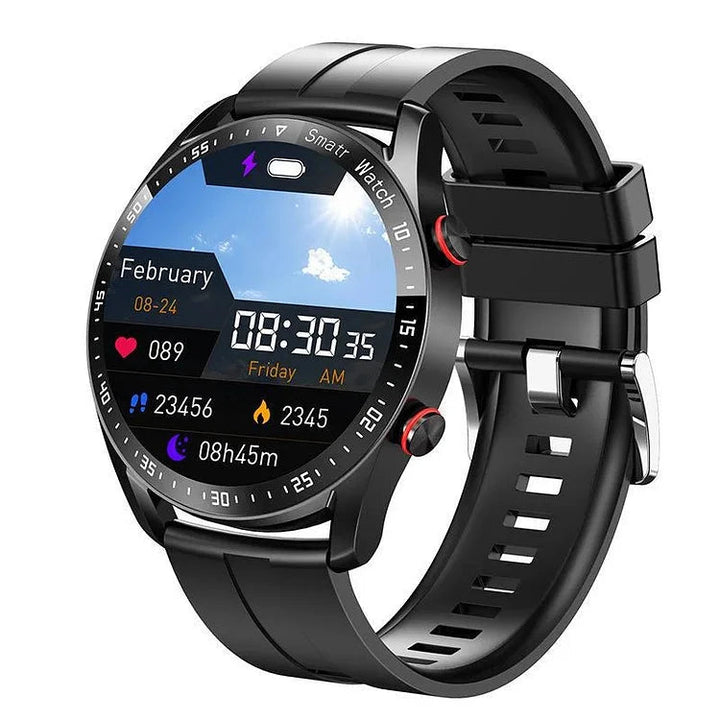 Vannbestandig smartklokke for aktiv livsstil. Spor puls og aktivitet under trening, med helseovervåking.