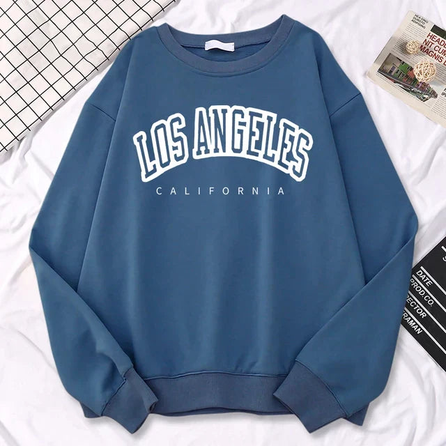 Komfortabel og stilig Los Angeles-pullover, damegenser for en avslappet streetstyle.