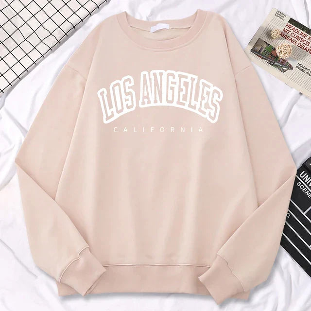 Stilig Los Angeles-damegenser, komfortabel fritidsgenser som kombinerer trend og funksjon.