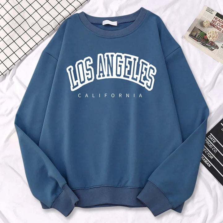 Damegenser med Los Angeles-motiv, behagelig fritidsplagg, ideell for avslapping og stil.
