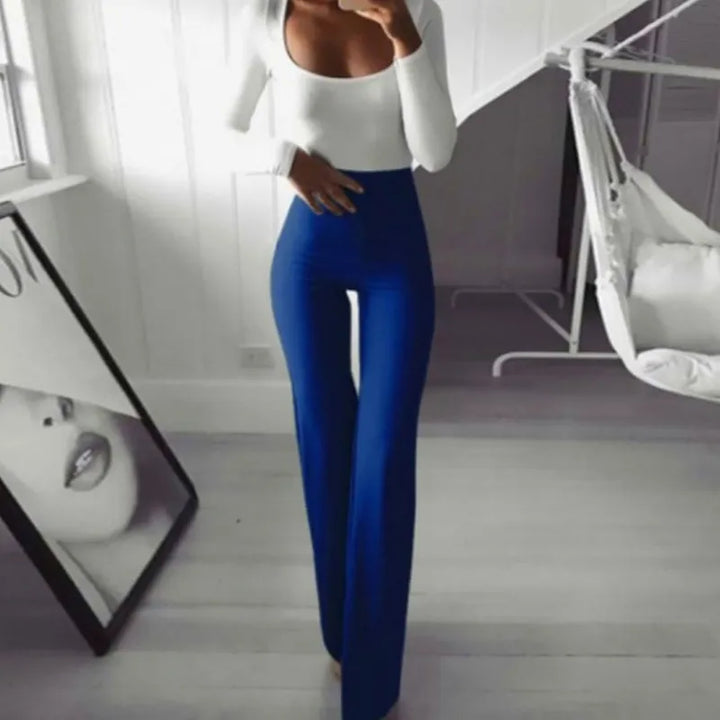 Elegante palazzo bukser for damer med høyt liv og vide ben. Perfekte som kontorbukser eller fritidsbukser. Flere farger.