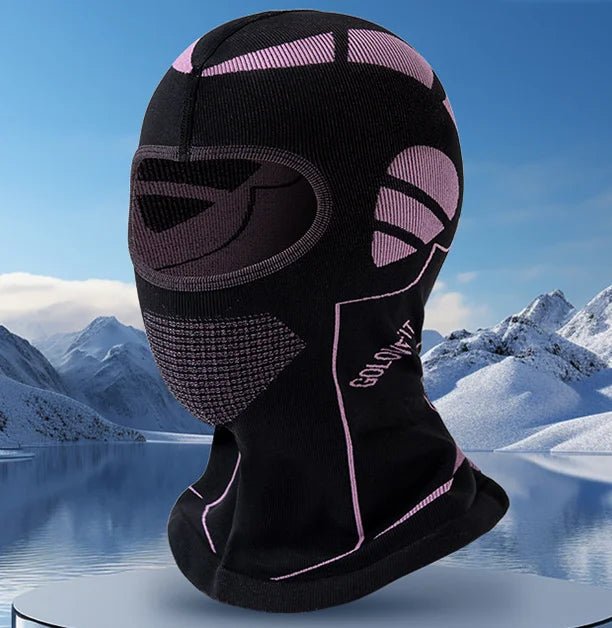 Allsidig fleece balaklava for utendørs vinteraktiviteter, varm og pustende. Unisex sportshodelag.