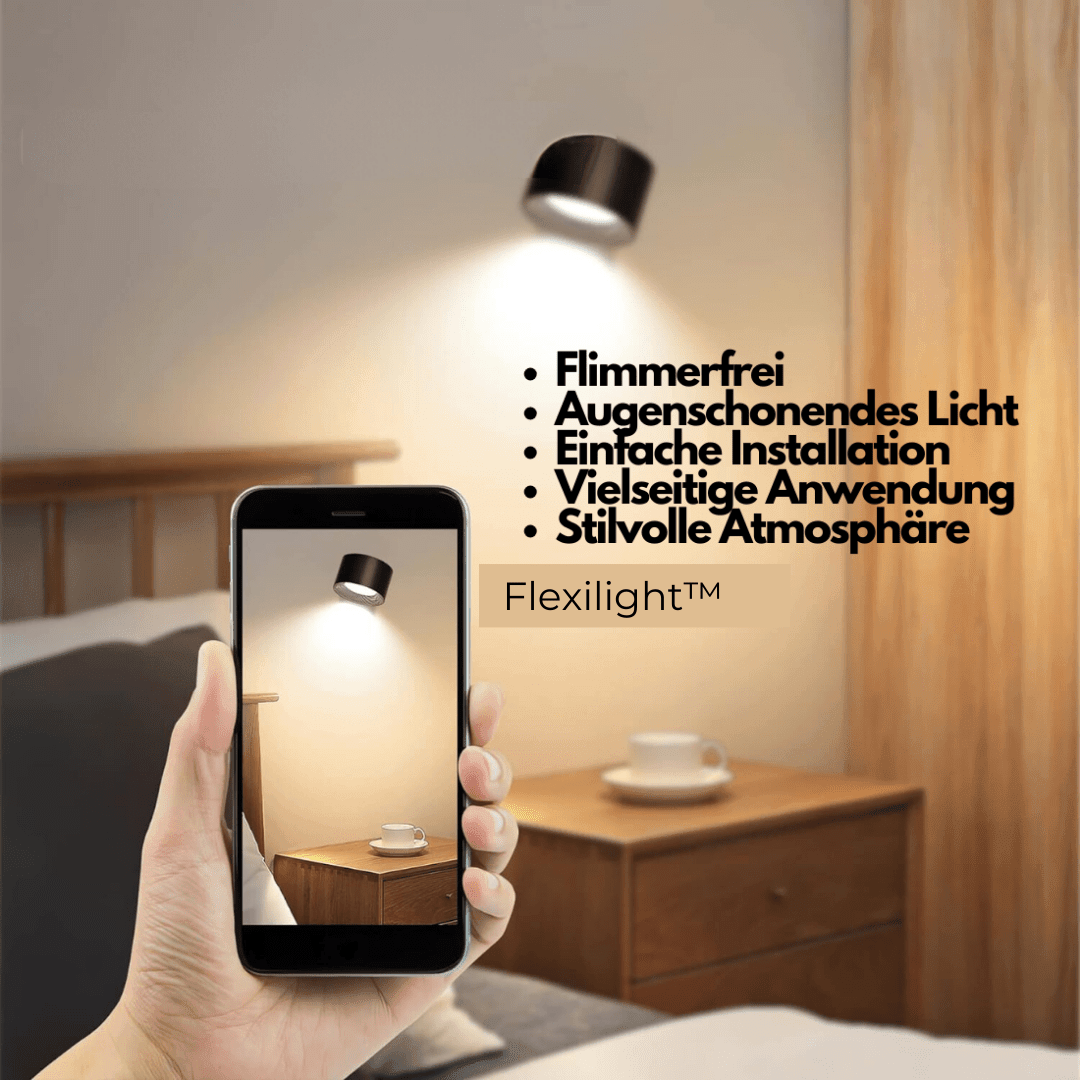 Minimalistisk trådløs vegglampe, gir diskret og effektiv LED-belysning med enkel magnetisk montering.