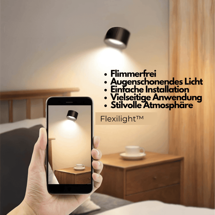 Minimalistisk trådløs vegglampe, gir diskret og effektiv LED-belysning med enkel magnetisk montering.