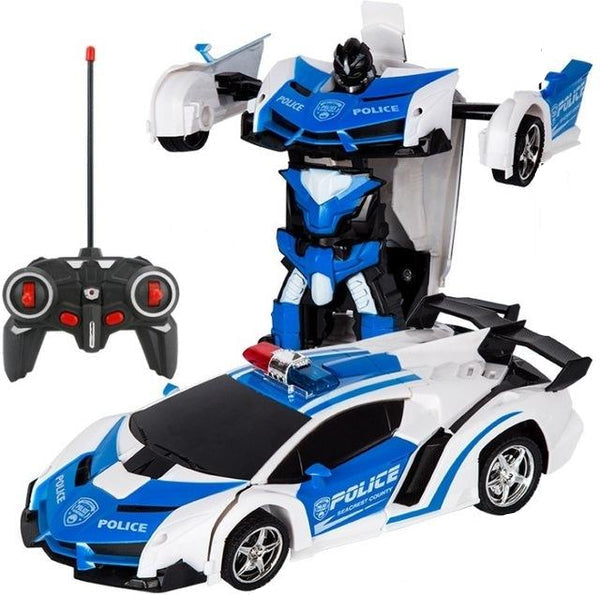 Actionfylt transformerbil og robot for barn, fjernstyrt med enkel kontroll for timevis med moro. Perfekt gave.