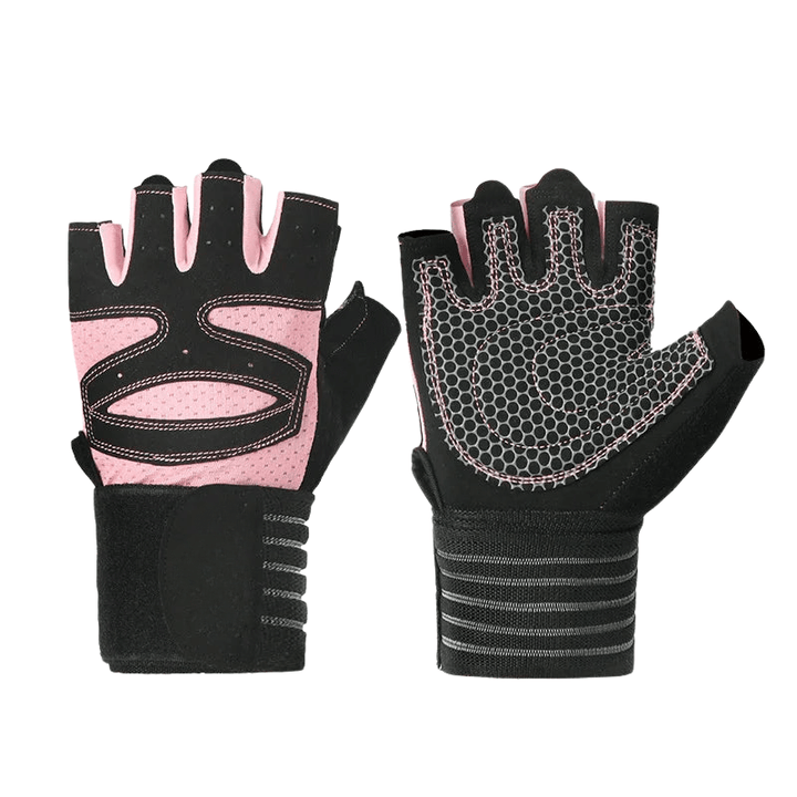 Slitesterke fitnesshansker, unisex, med pustende design og solid håndleddsstøtte. Ideell for sport.
