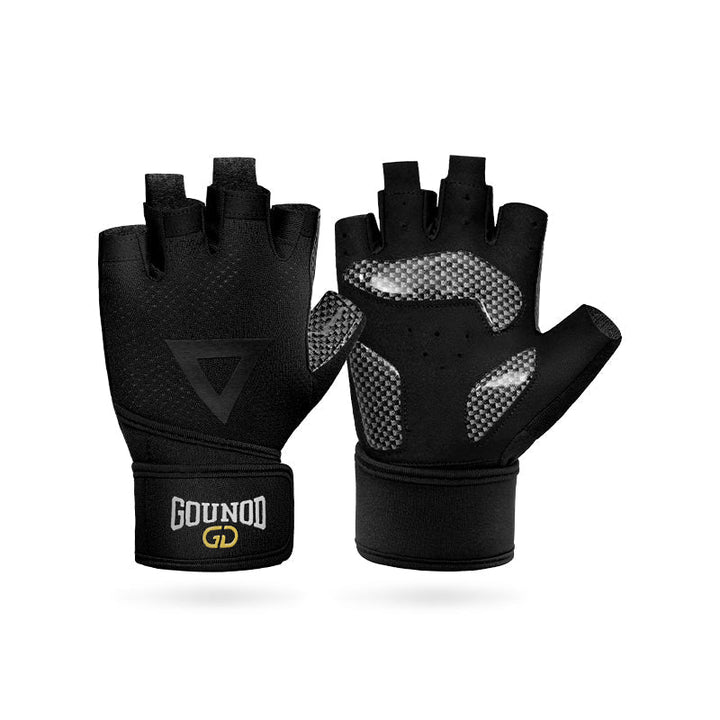 Robuste fitnesshansker for unisex bruk, med utmerket håndleddsstøtte og sklisikkert grep for vektløfting.