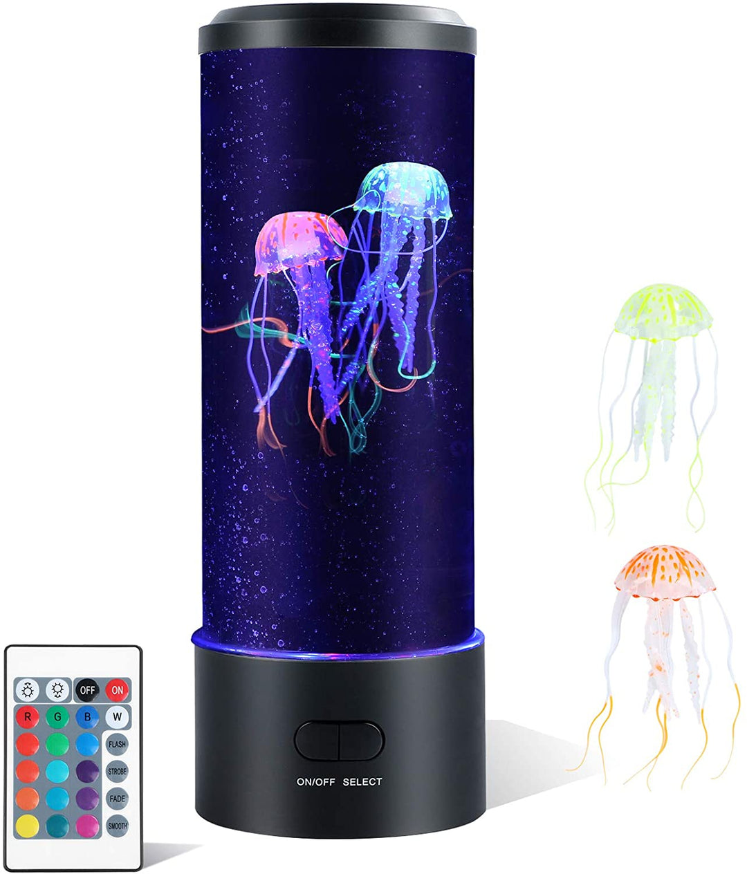 Avslappende manetlampe med fargeskiftende LED-lys, perfekt for sensorisk stresslindring og hjemmedekor.