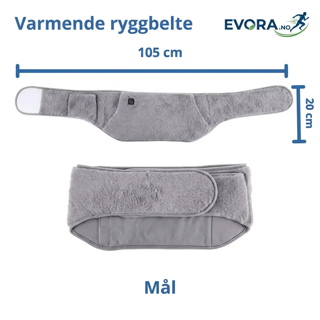 Effektivt oppvarmet USB-belte med håndvarmer for smertelindring og varme. Ideelt mot kulde og muskelplager.