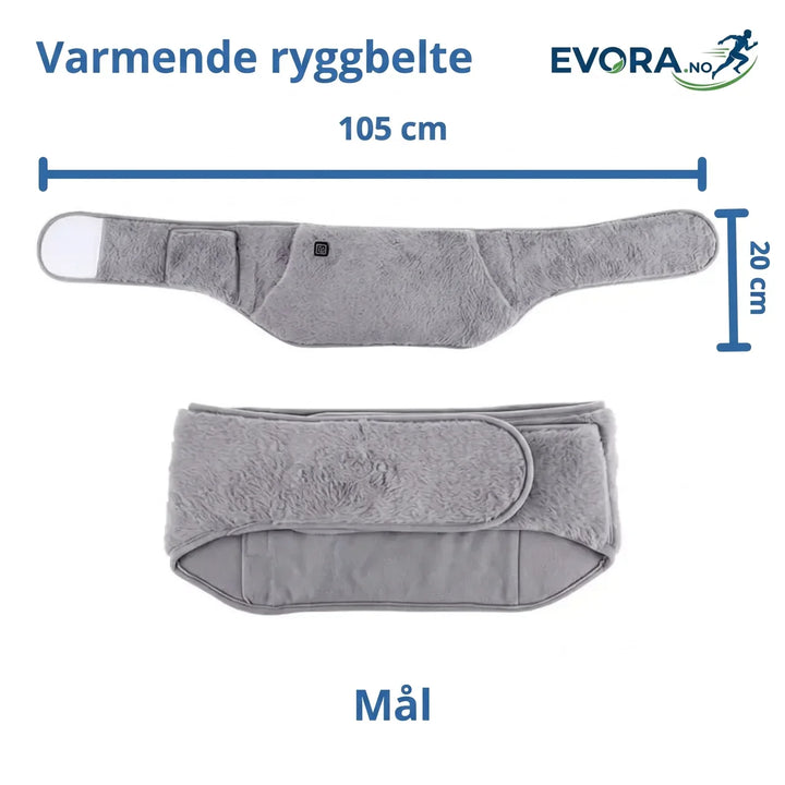 Effektivt oppvarmet USB-belte med håndvarmer for smertelindring og varme. Ideelt mot kulde og muskelplager.