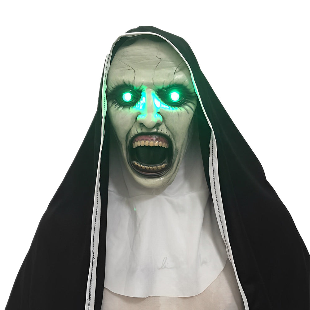 Komplett Halloween kostyme-maske med detaljert finish. Unisex for en skremmende look.