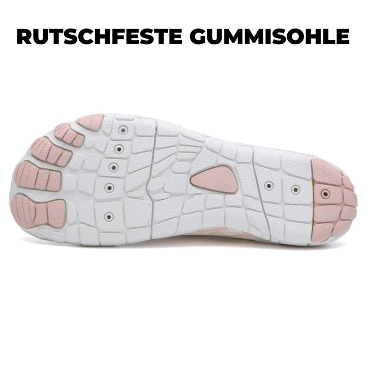 Unisex fritidssko: Barfotsko med pustende materiale for naturlig gåing og optimal fothelse.