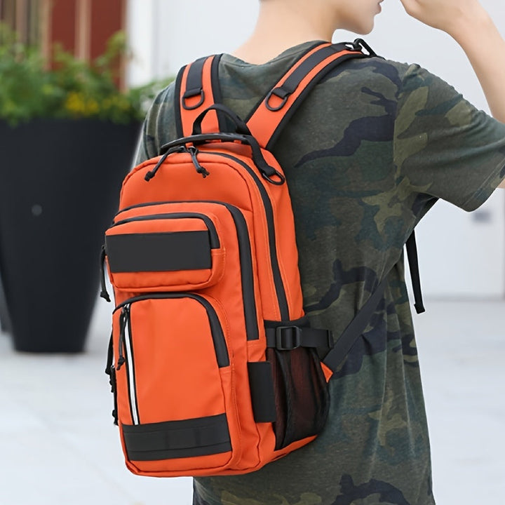 Sort vanntett unisex ryggsekk, ideell for hverdag, skole, pendling og reise. Slitesterk og komfortabel.
