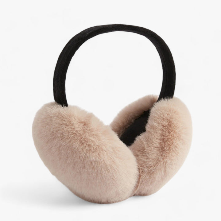 Varme fuskepels ørevarmere, unisex og sammenleggbare, ideelle for vintermote og utendørs bruk.