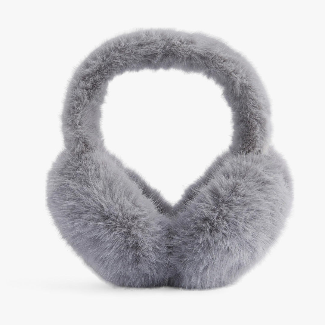 Varmebevarende unisex ørevarmere i fuskepels, sammenleggbare, for alle vintereventyr.