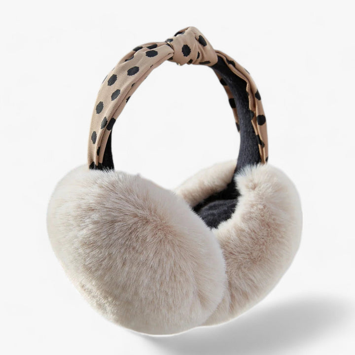 Trendy unisex ørevarmere med myk fuskepels, sammenleggbar, perfekt for urbant vintermote.