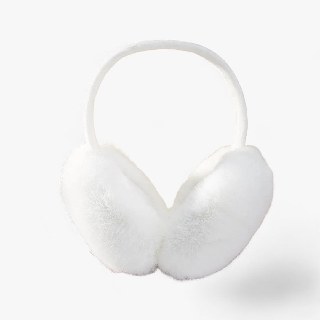Myke fuskepels ørevarmere, sammenleggbare og unisex, gir varme og ørebeskyttelse om vinteren.