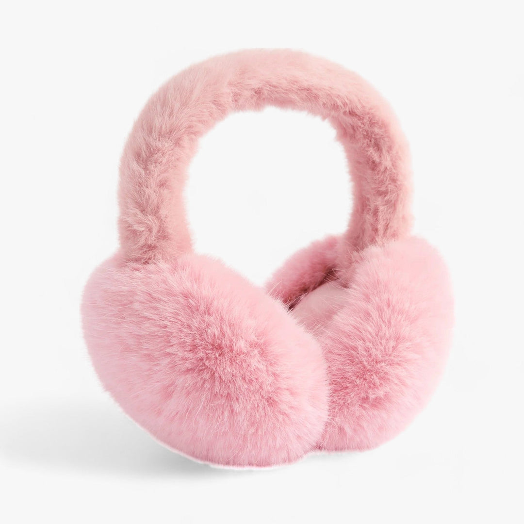 Vintermote: Sammenleggbare fuskepels ørevarmere, unisex, for optimal varme og stil i kulden.