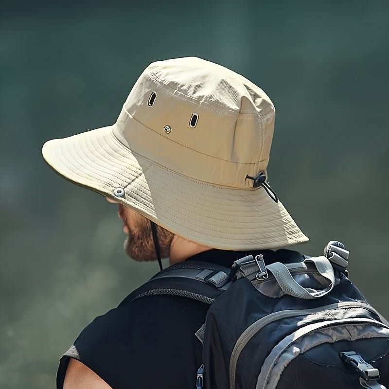 Slitesterk unisex solhatt med bred rand. Tilbyr pustende solbeskyttelse for alle utendørsaktiviteter og sommerdager.