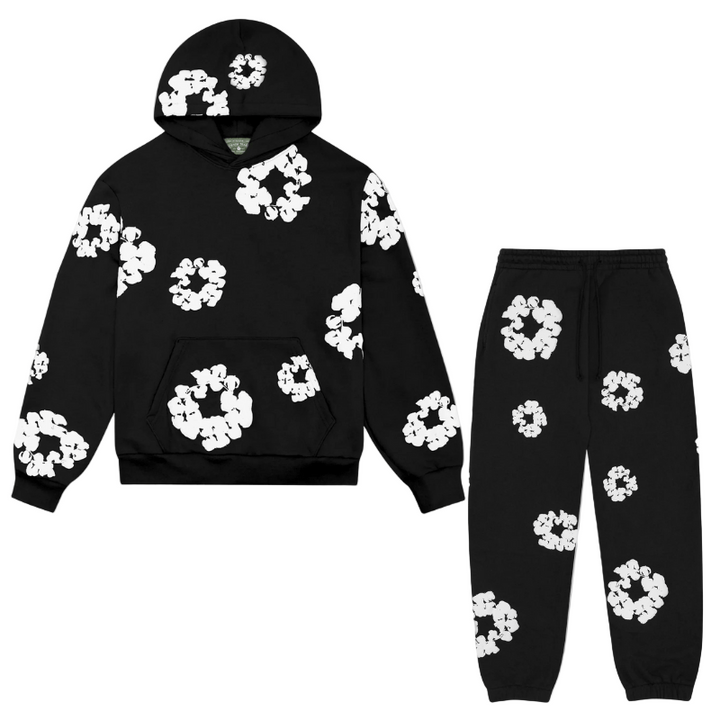 Komplett høst treningsdress sett, unisex design, med behagelig hettegenser og bukse.