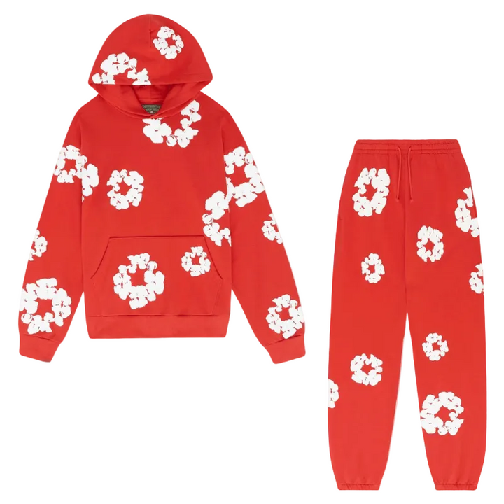 Stilfull unisex fritidsantrekk, komplett treningsdress med hoodie og joggebukse.