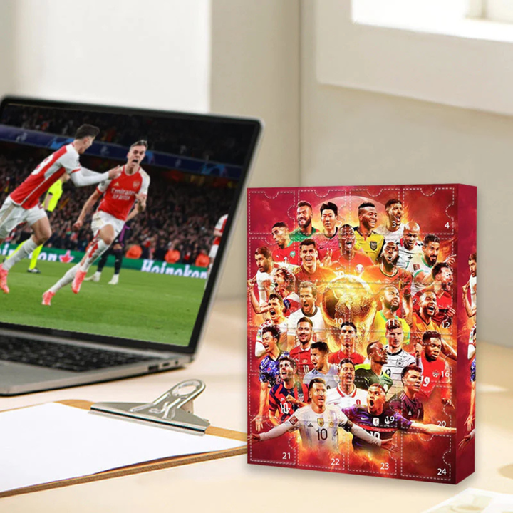 Fotball Klubb Adventskalender 2025. Perfekt julegave til fotballfan med spennende overraskelser.