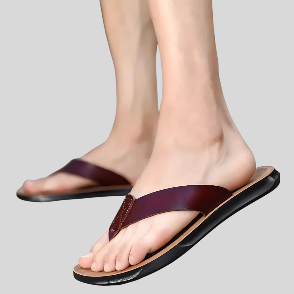 Herre slip-on flip-flops for sommerdager. Komfortable sommersko med stil, perfekt for fritid.
