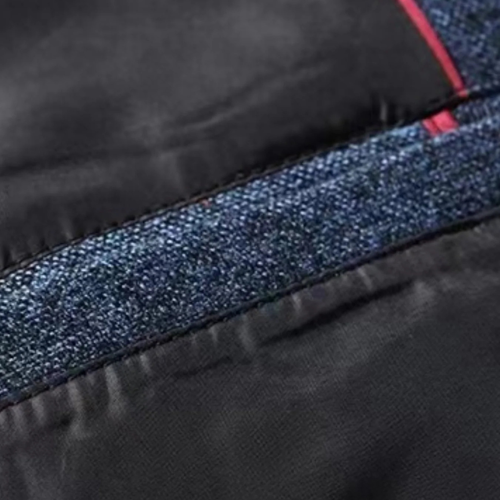 Menns semi-formell blazer i rød, mørkegrå eller blå farge. Elegant og allsidig for herre.