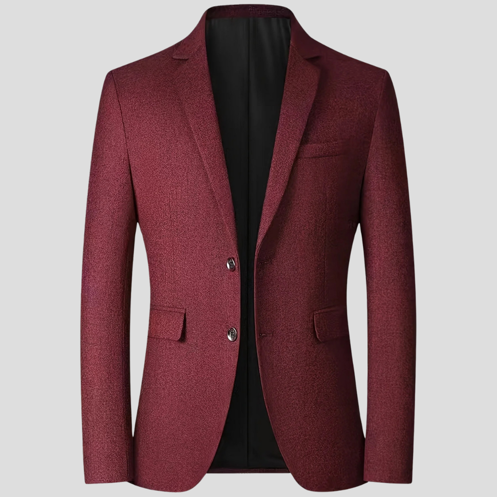 Menns semi-formell blazerjakke i tidløs design, perfekt for business, kontor og festbruk.
