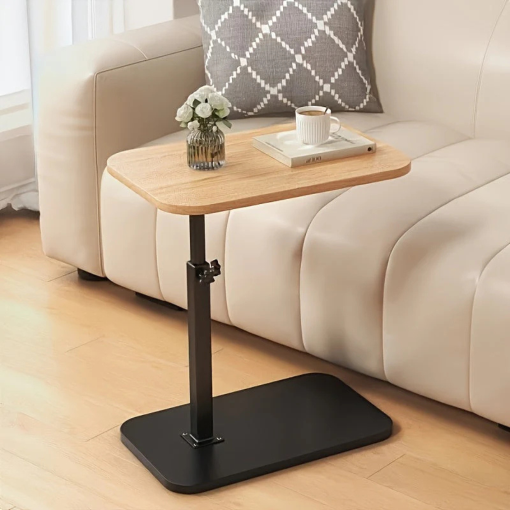 Moderne justerbart sidebord for komfortabelt arbeid fra seng eller sofa; praktisk laptop bord for hjemmekontor.