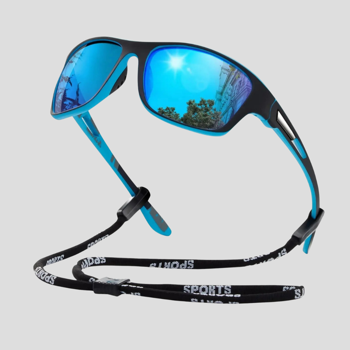 Lettvekt unisex sportssolbriller for fotturer og kjøring. Polariserte glass gir komfort og øyebeskyttelse.