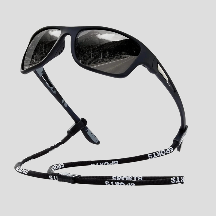 Polariserte unisex solbriller for sport og utendørsbruk. UV400 beskyttelse mot gjenskinn for aktivitet.