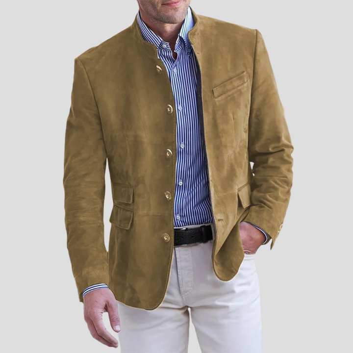 Klassisk menns blazer i tidløst design, perfekt for formelle anledninger og business casual antrekk. Elegant dressjakke.
