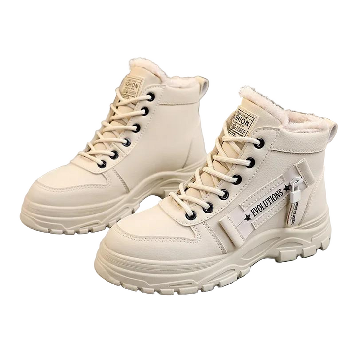 Elegante, lave dame vinterstøvletter i sort, perfekte for varme og stil i kaldt vær. Komfortable kvinneboots.