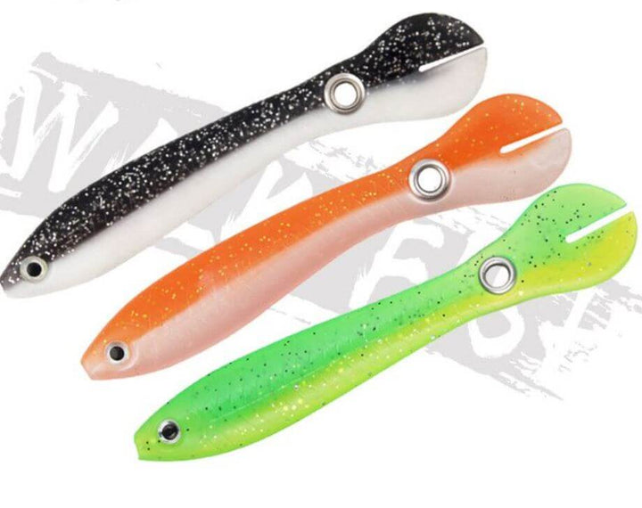 Fiskehobby: 3-pakning bionisk agn som lokker predatorfisk i elver og innsjøer.
