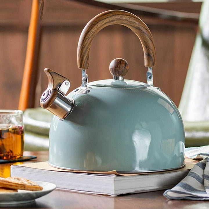 Ergonomisk 3L vannkoker i rustfritt stål. Perfekt for kaffe og te på induksjon, gass, elektrisk kokeplate.