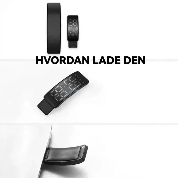 VekkBand armbånd med vibrerende vekkerklokke. Ideell for par eller de som ønsker en helt lydløs, personlig alarm.