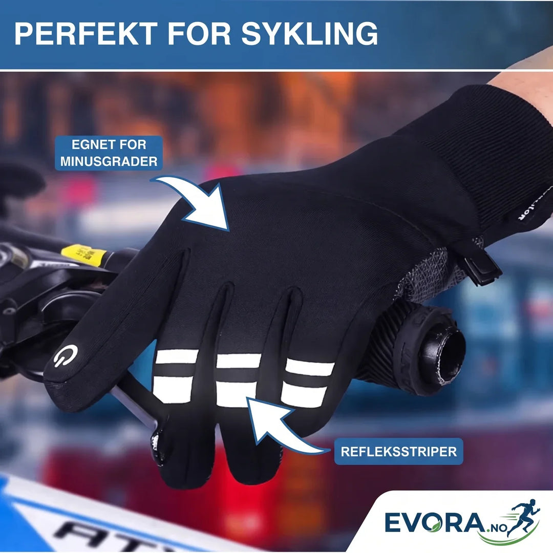 Sklisikre unisex hansker for vinter. Vanntette, varme med touchscreen-kompatibilitet for arbeid og sport.