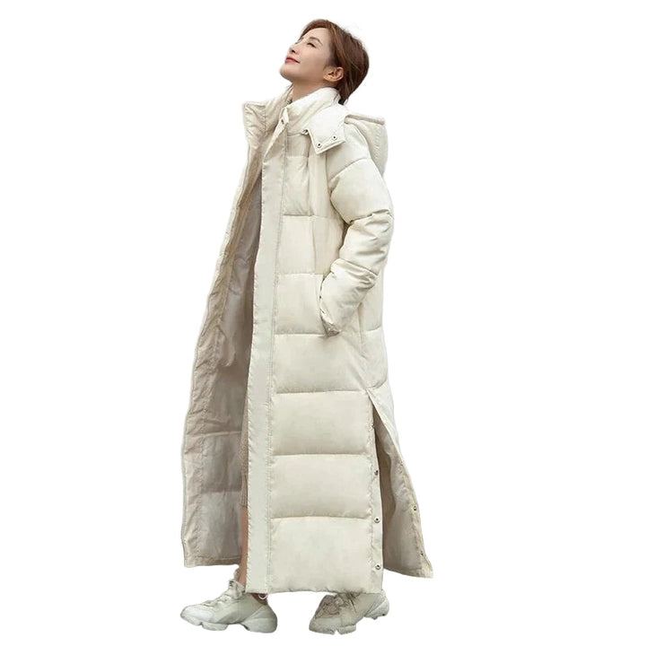 Elegant dame vinterjakke med vindtett design for optimal varme og beskyttelse mot kulde og vind i vintermånedene.