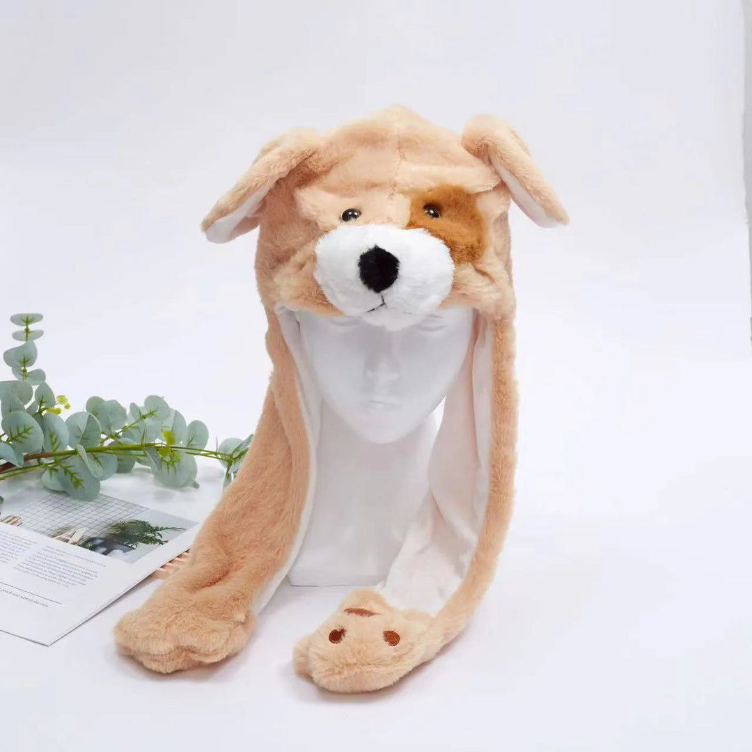 Cosplay-klar vinterlue med ører som beveger seg, unisex og superkomfortabel.