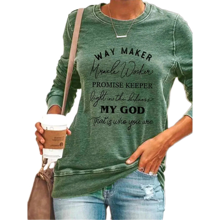 Behagelig dame pullover skjorte for hverdagsbruk. Myk, langermet genser med avslappet passform. Komfortabel casual mote.