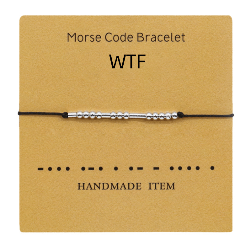 Kobberarmbånd med morsekode, unisex. Perfekt for den som verdsetter personlige ting.