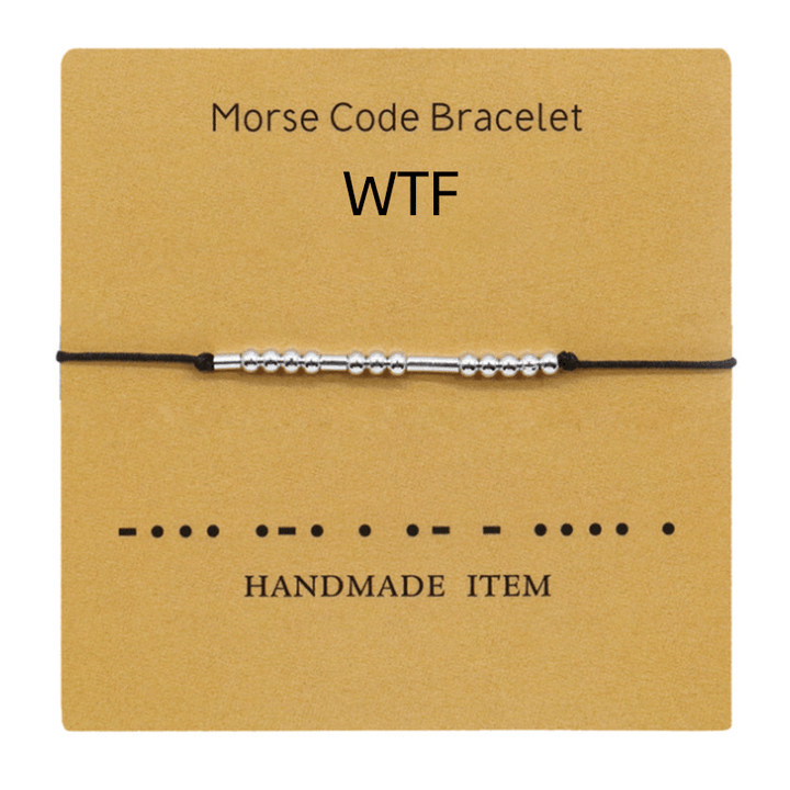 Kobberarmbånd med morsekode, unisex. Perfekt for den som verdsetter personlige ting.