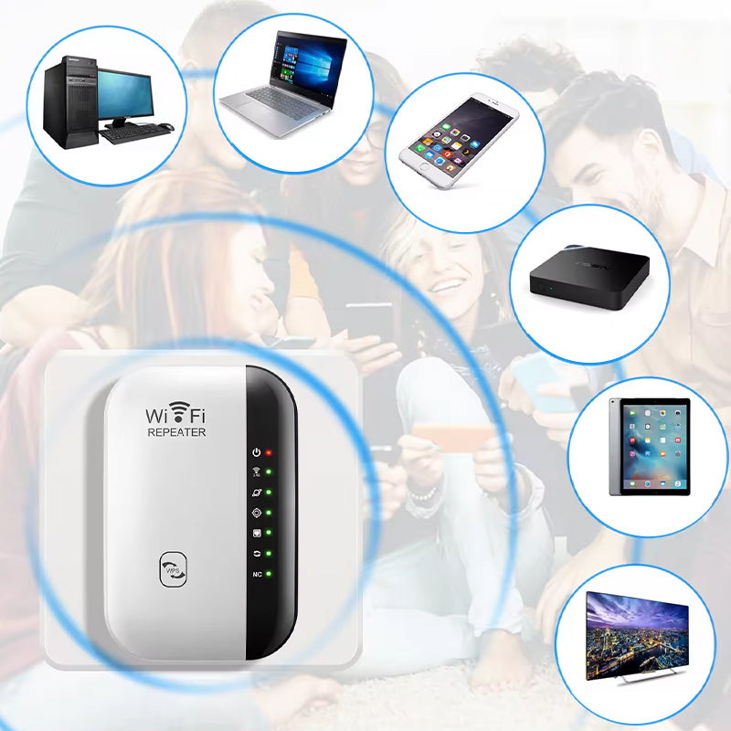 Kraftig WiFi signalforsterker sikrer stabil streaming og lagfri gaming. Nyt rask trådløs internett.
