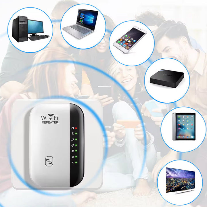 Kraftig WiFi signalforsterker sikrer stabil streaming og lagfri gaming. Nyt rask trådløs internett.