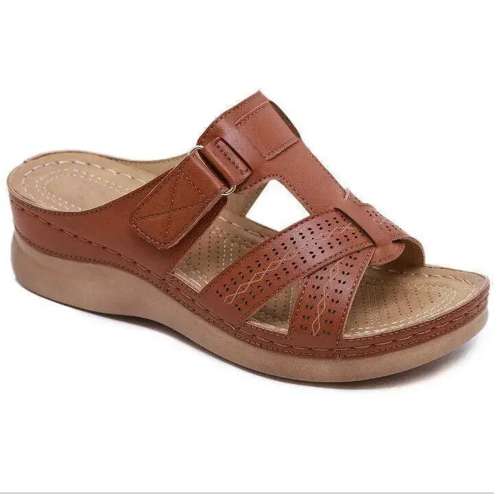 Ergonomiske damesandaler med buetstøtte, gir utmerket komfort som sommersandaler og hverdagssko.