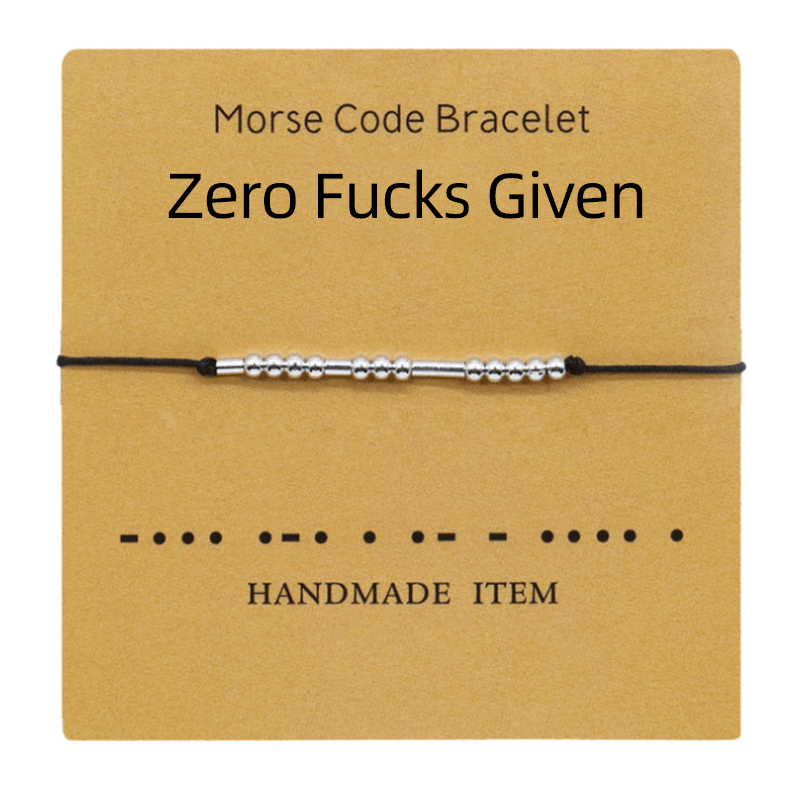 Morsekode tilbehør: Et unisex armbånd for å dele diskrete beskjeder.