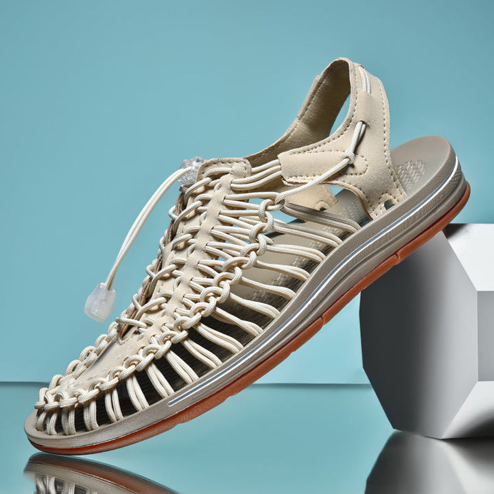 Lette herresandaler i mesh for optimal komfort og pusteevne, perfekte for sommer og fritid.